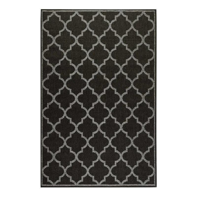 Outdoor Teppich Anthrazit Grau "Gleamy" WECONhome