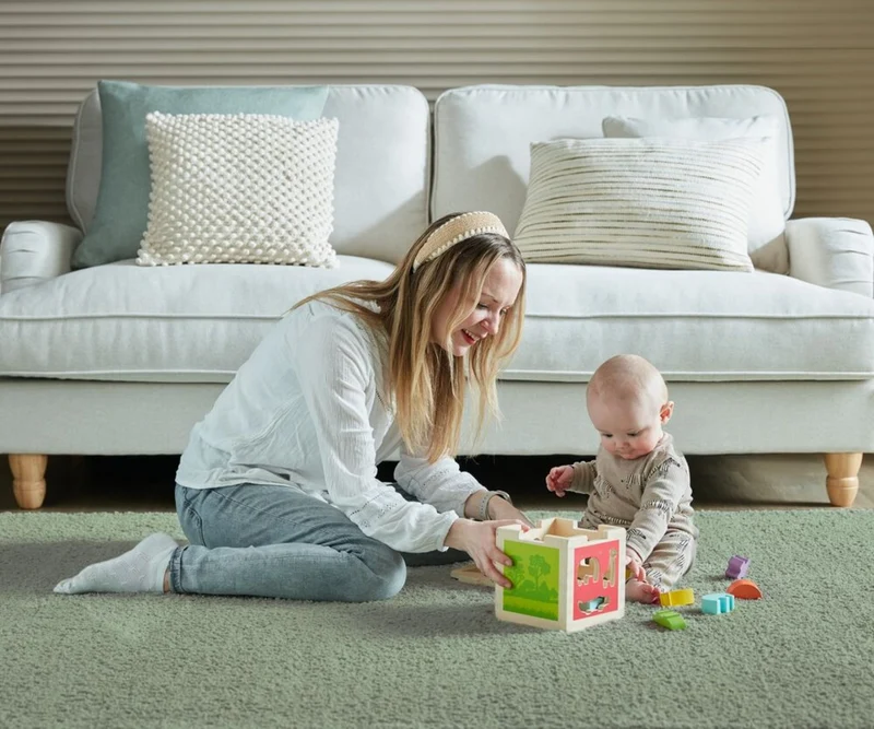 Hochflor-Teppich Flauschig · waschbar · 100 % recyceltes Polyester