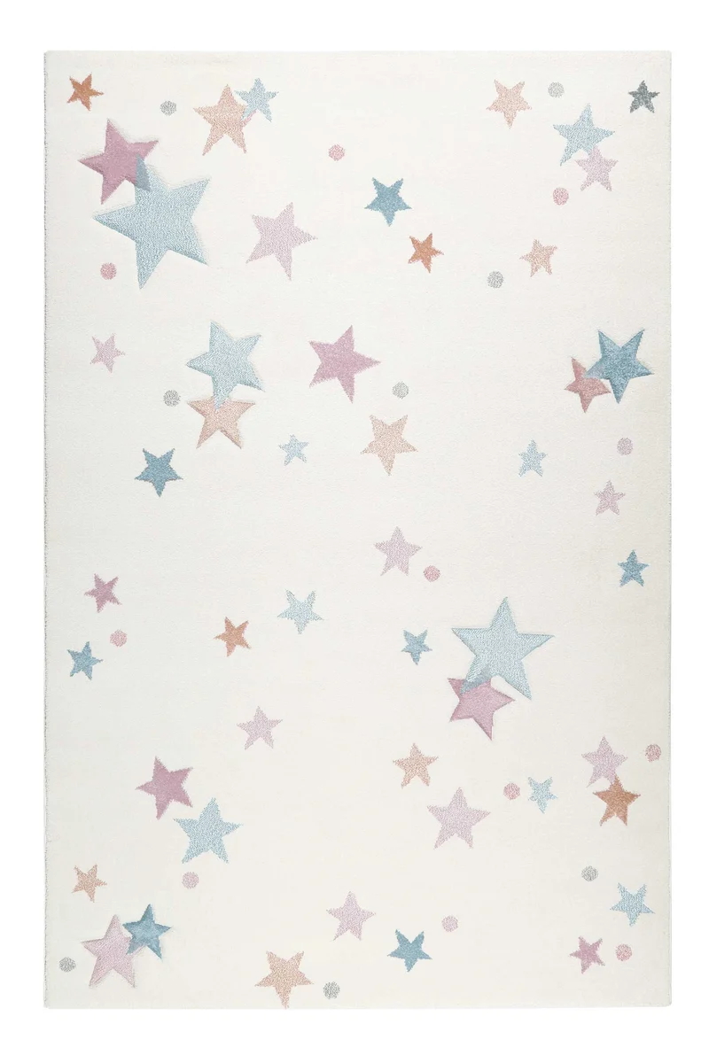 Esprit Kinderteppich beige rosa grau blau "Jonne"