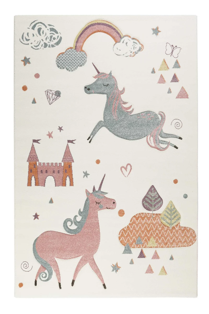 Esprit Kinderteppich beige "Sunny Unicorn"