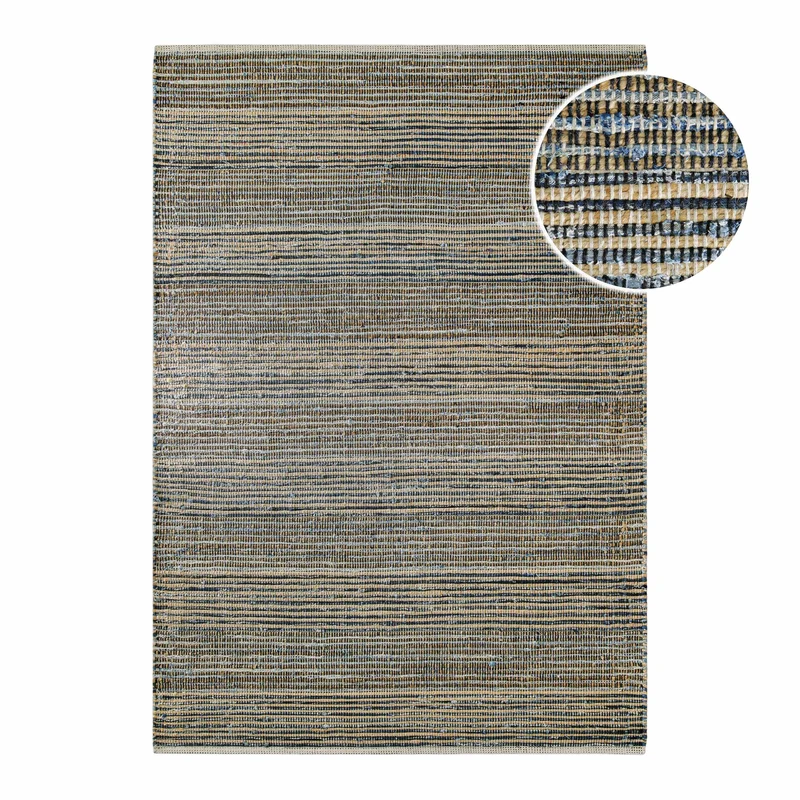 Handwebteppich Denim Blau "Denim Feels" WECONhome