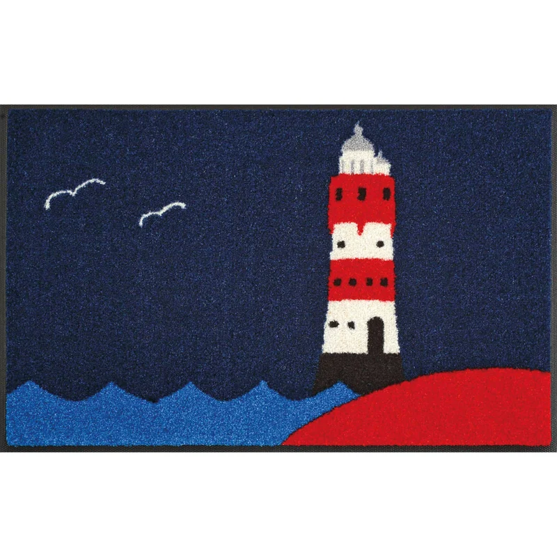 Fußmatte 50x75 Leuchtturm blau
