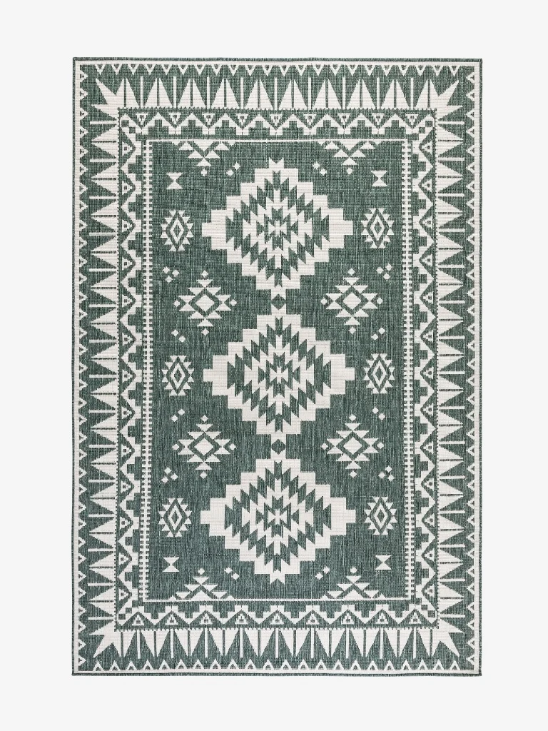 Elle Decoration In- & Outdoor Teppich Dynamic Grün