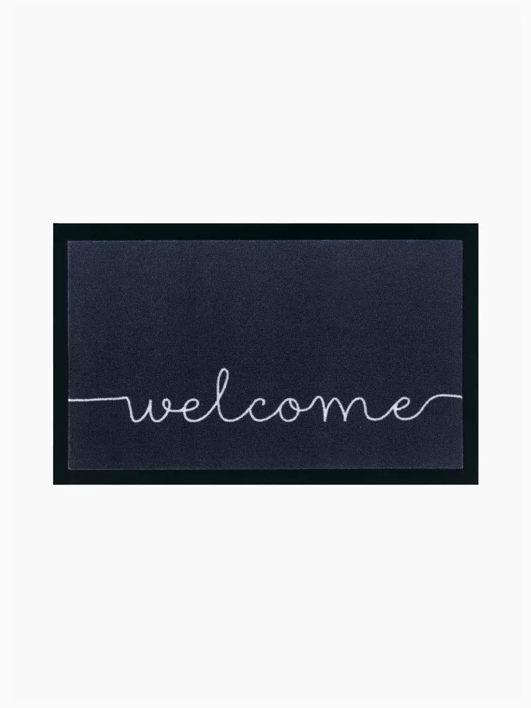 Fußmatte Außen Innen Welcome Anthrazit