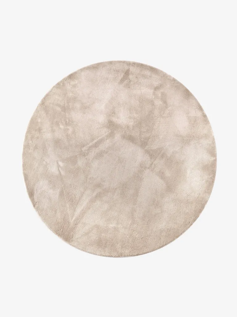 Villeroy & Boch Flauschiger Teppich Leon Beige Rund