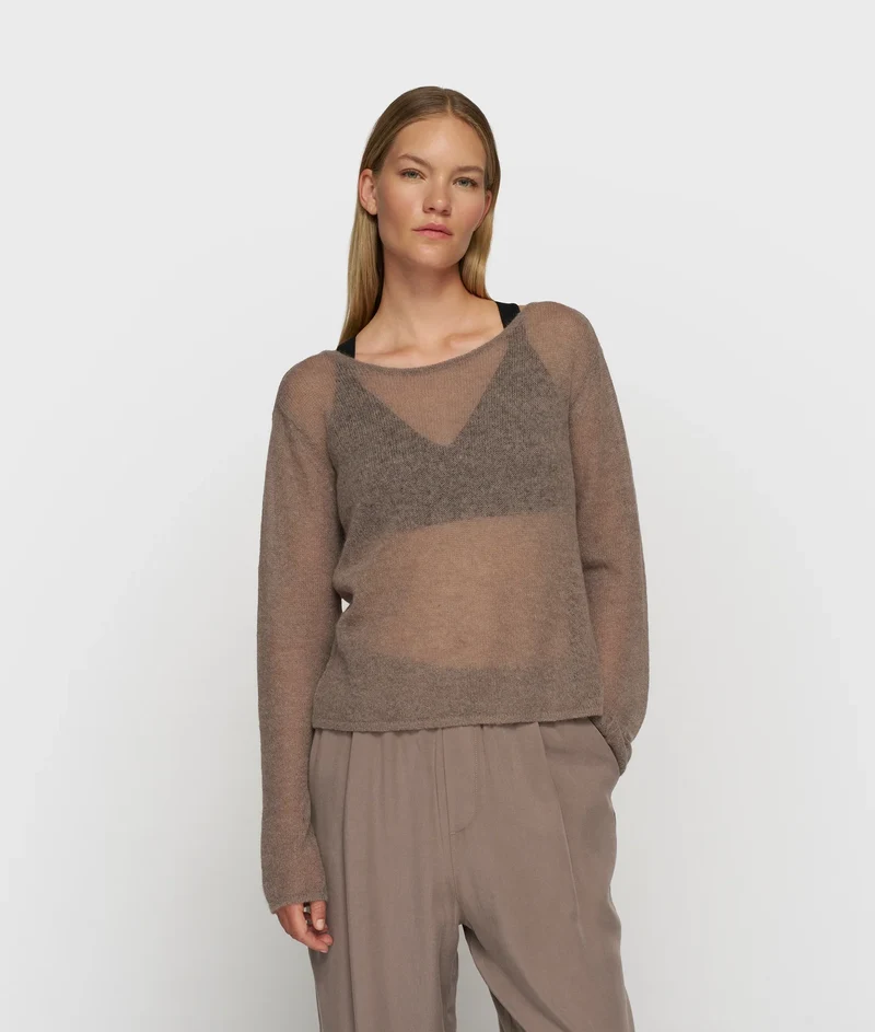 10DAYS AMSTERDAM Slim Knit Sweater Moonrock