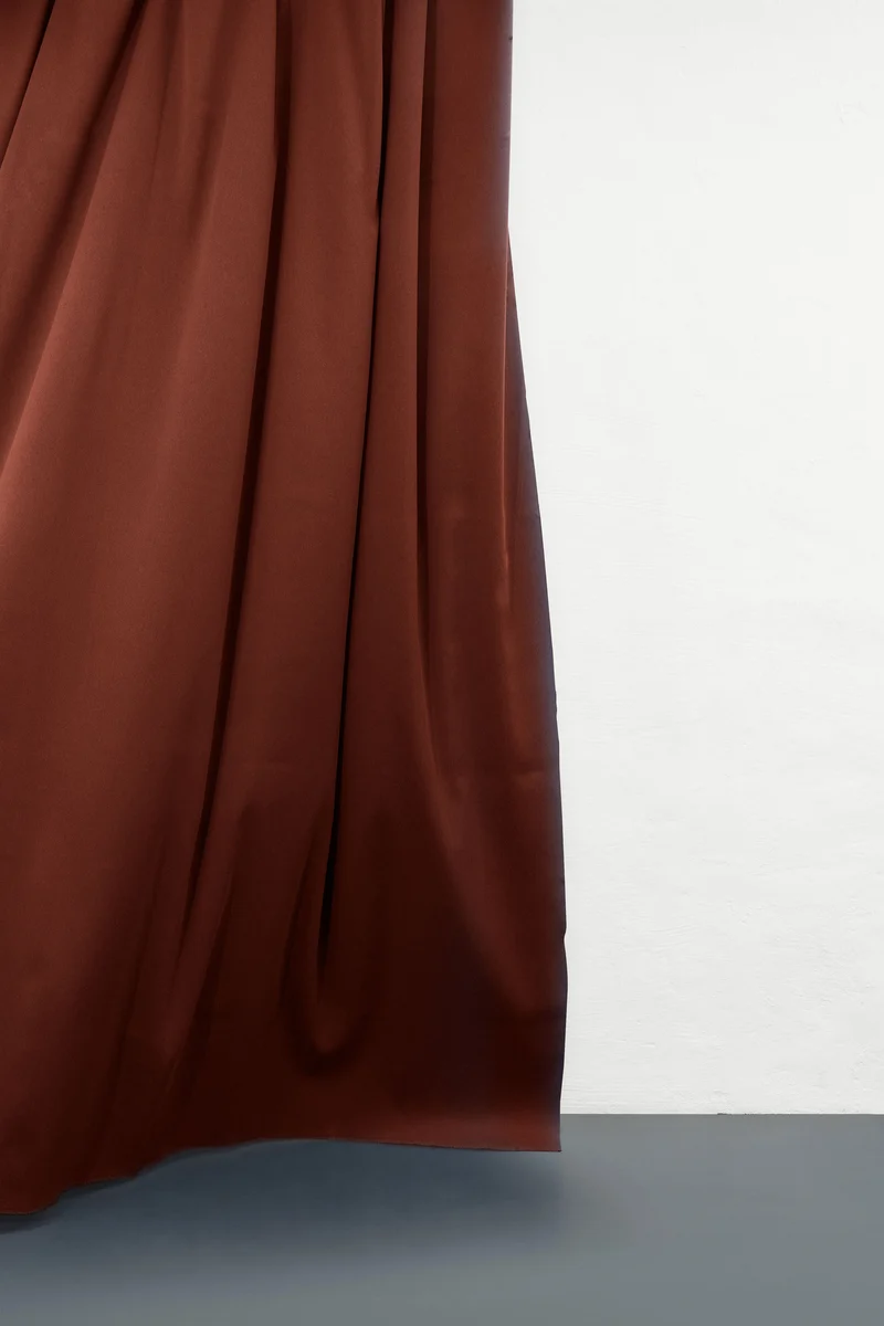 Blackout Curtains Twill Weave in Red Color