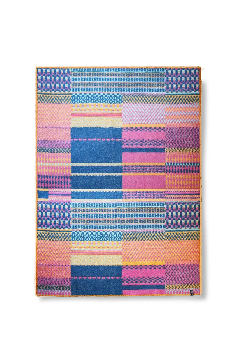 Wool Blanket "Patchwork" by Michele Rondelli