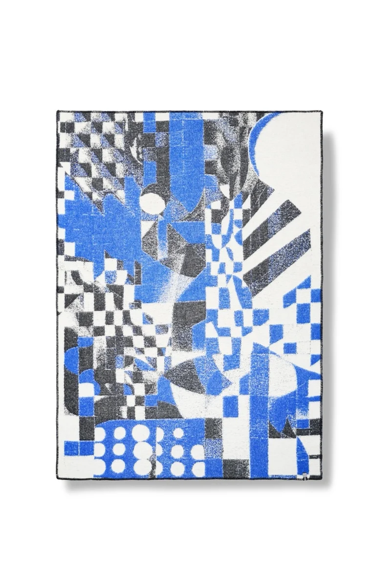 Wool Blanket "Relativity" by Dario Cortese