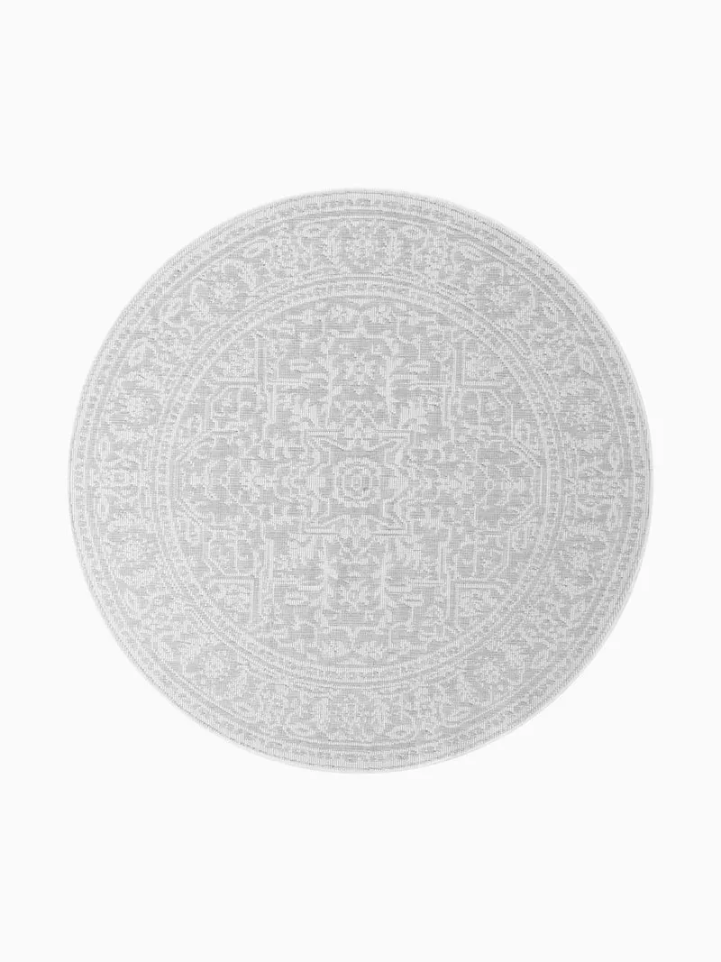 Outdoor Teppich Kona Weiß Rund