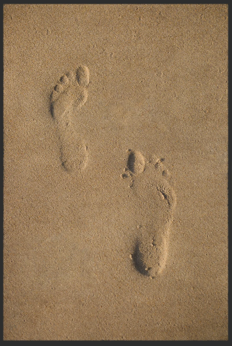 Fussmatte Abdrücke Sand 10963