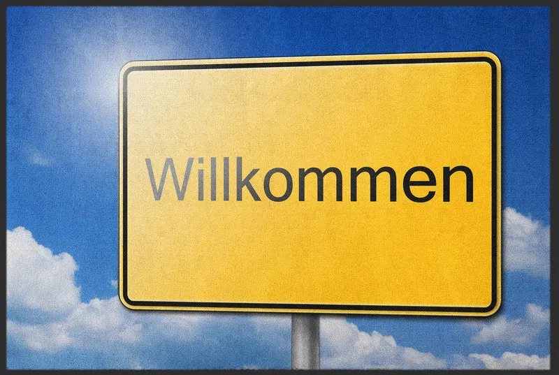 Fussmatte Willkommen 10049