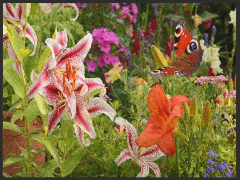 Fussmatte Blume 4984