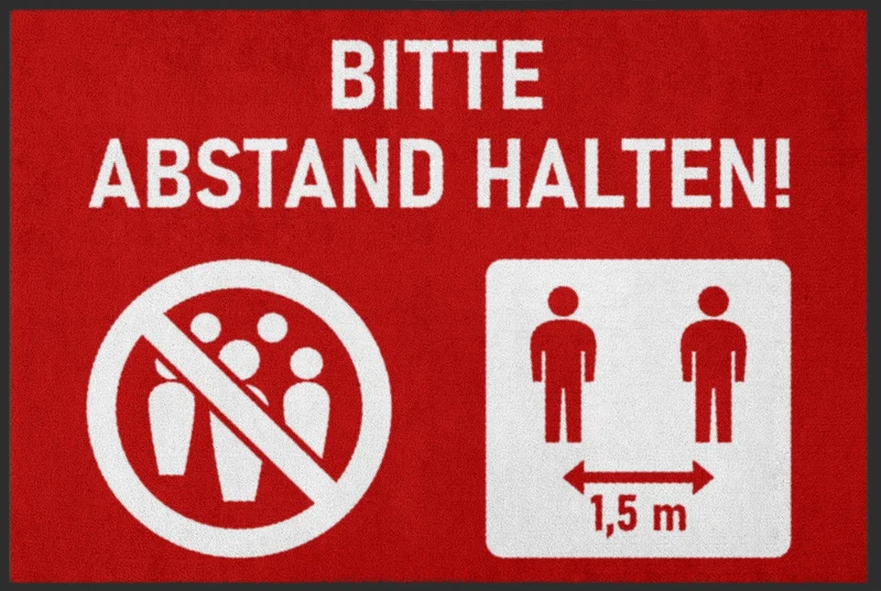 Fussmatte Abstand halten 6050