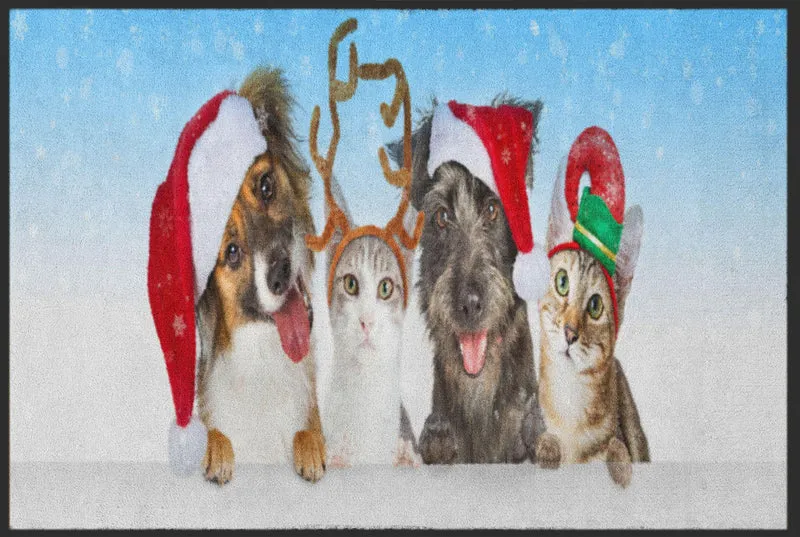 Fussmatte Weihnachten Tiere 4819