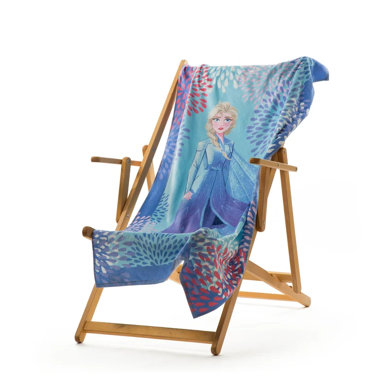 Telo mare in Cotone Elsa Blu Cartoons Ragazzo