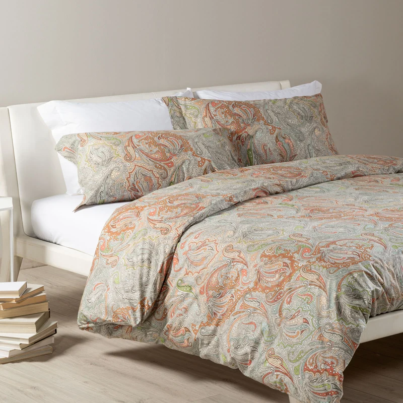 Copripiumino con federe kashmire Bohemian in Cotone