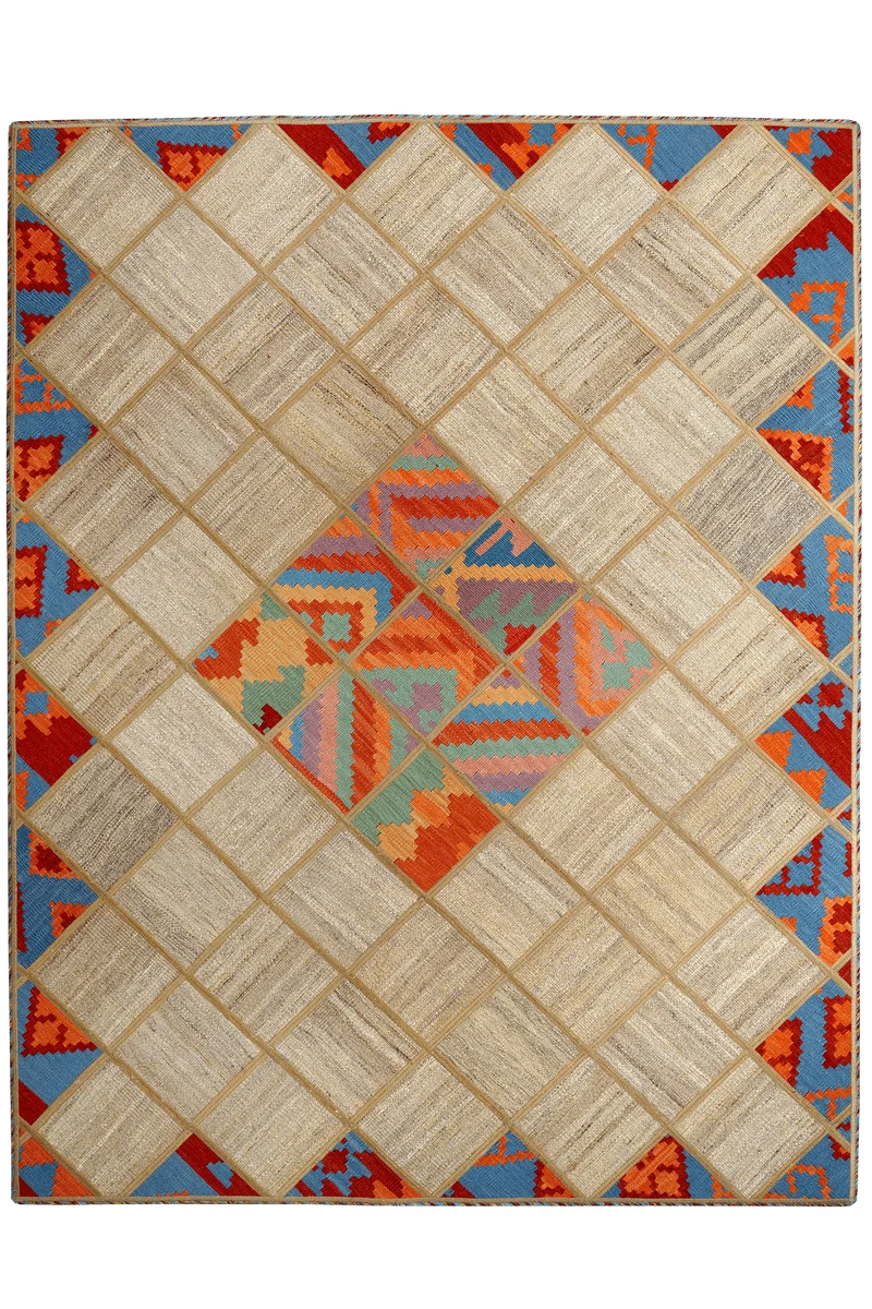 Kelim Tekkeh · Handgewebt – Beige, 200x150 cm