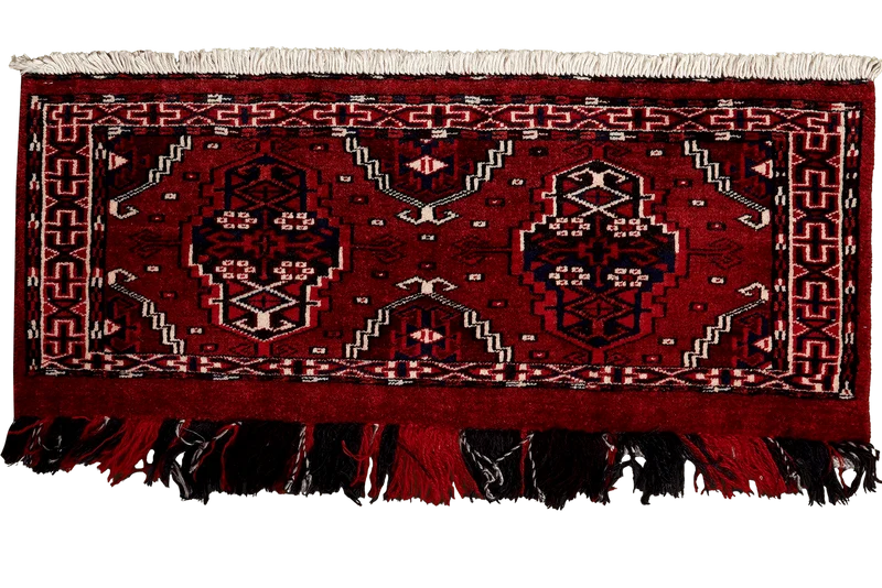 Turkman · Handgeknüpft – Rot, 36x88 cm