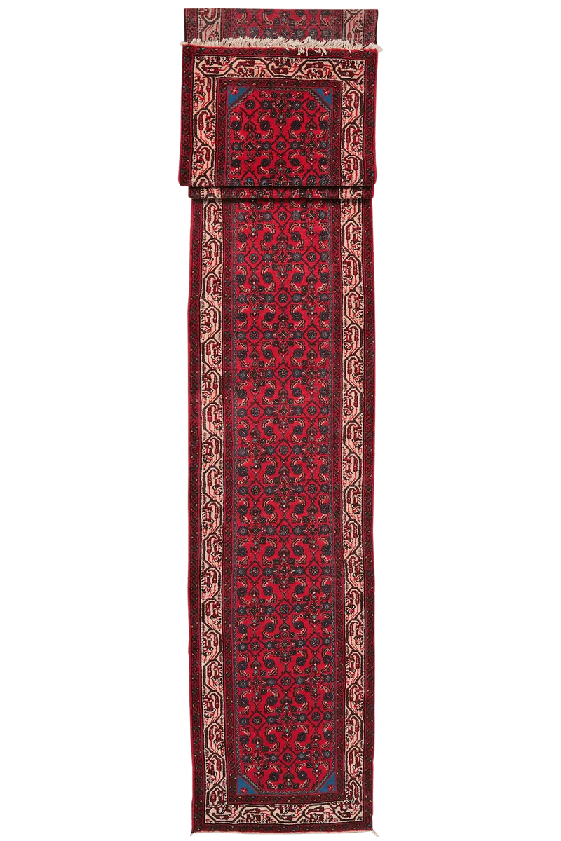 Indjelass · Handgeknüpft – Rot, 698x83 cm