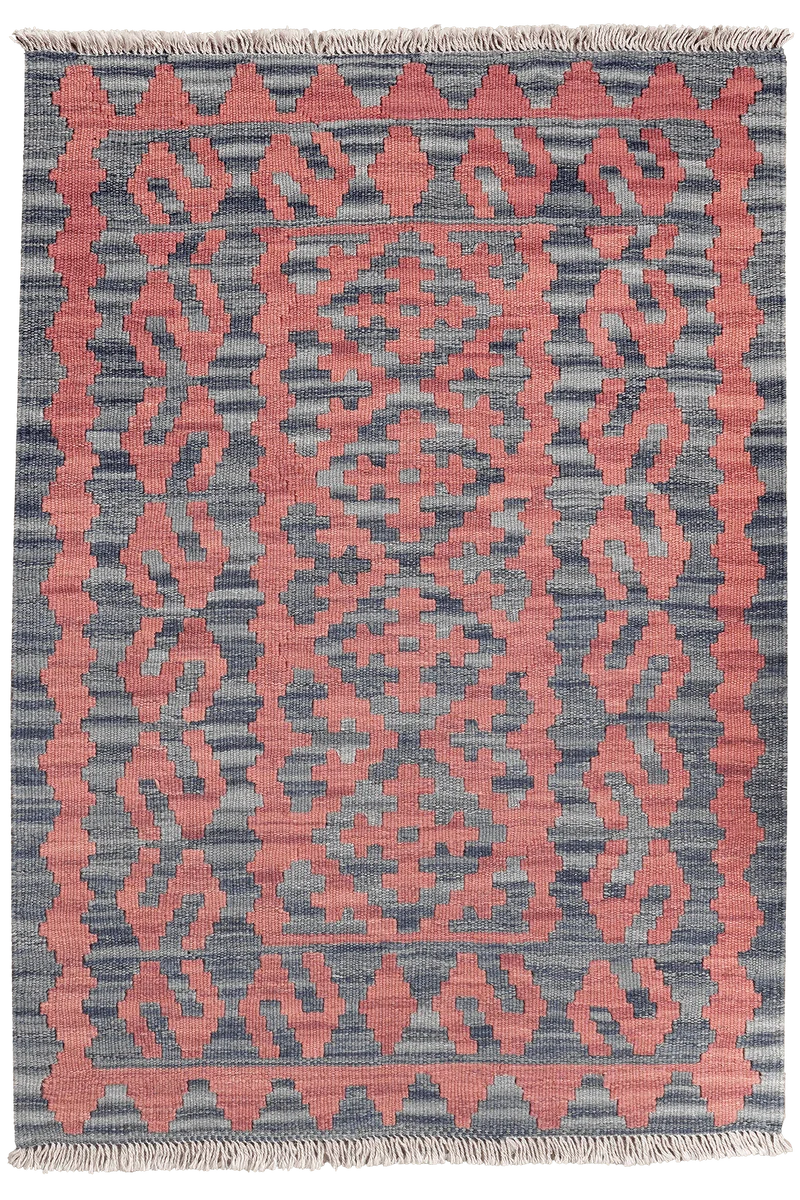 Kelim Gashgai · Handgewebt – Rosa, 122x85 cm