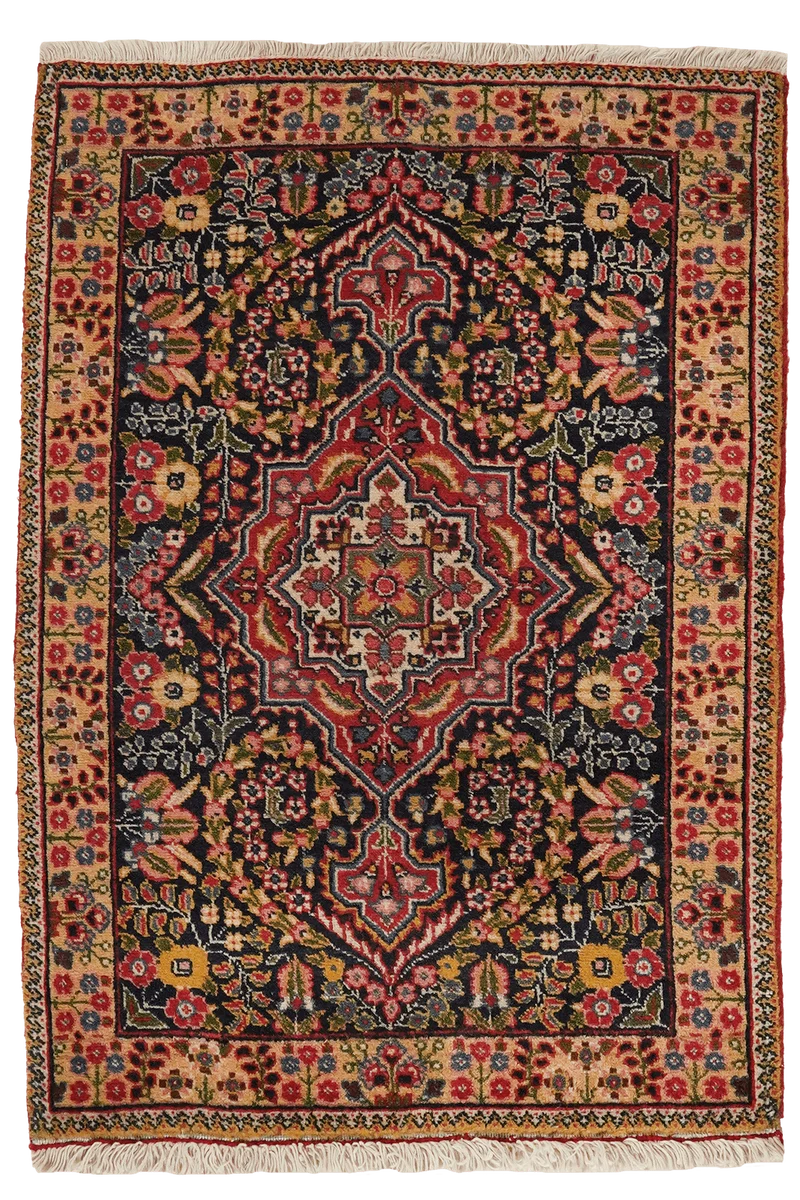 Tabriz Old · Handgeknüpft – Blau, 84x56 cm