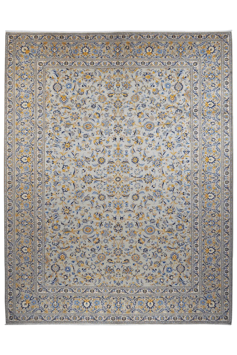 Kashan · Handgeknüpft – Grün, 380x298 cm