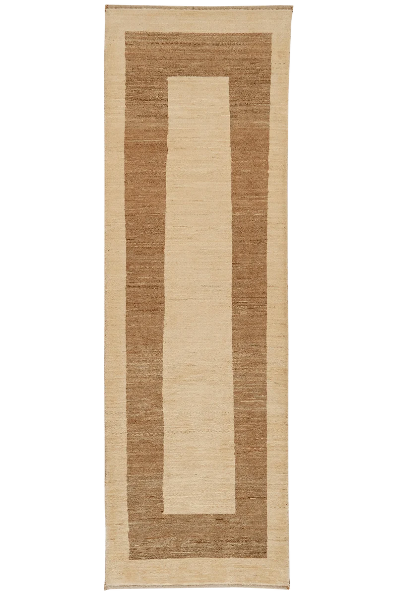 Gabbeh · Handgeknüpft – Beige, 260x83 cm