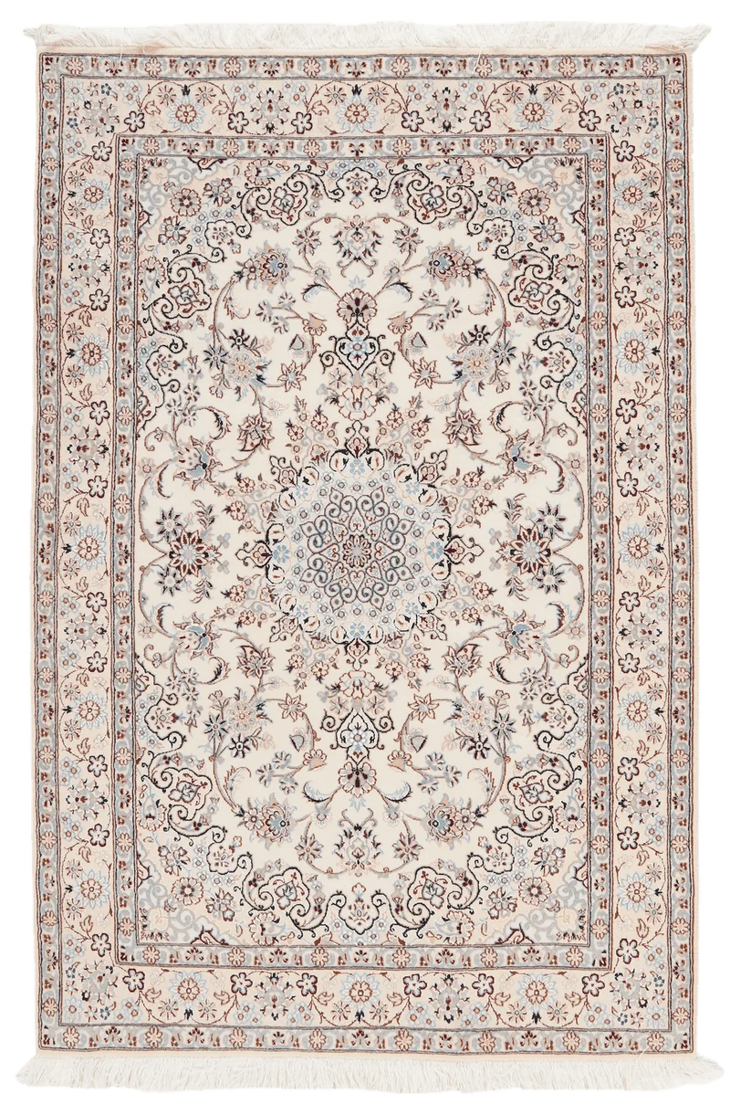 Nain 6La · Handgeknüpft – Beige, 152x100 cm