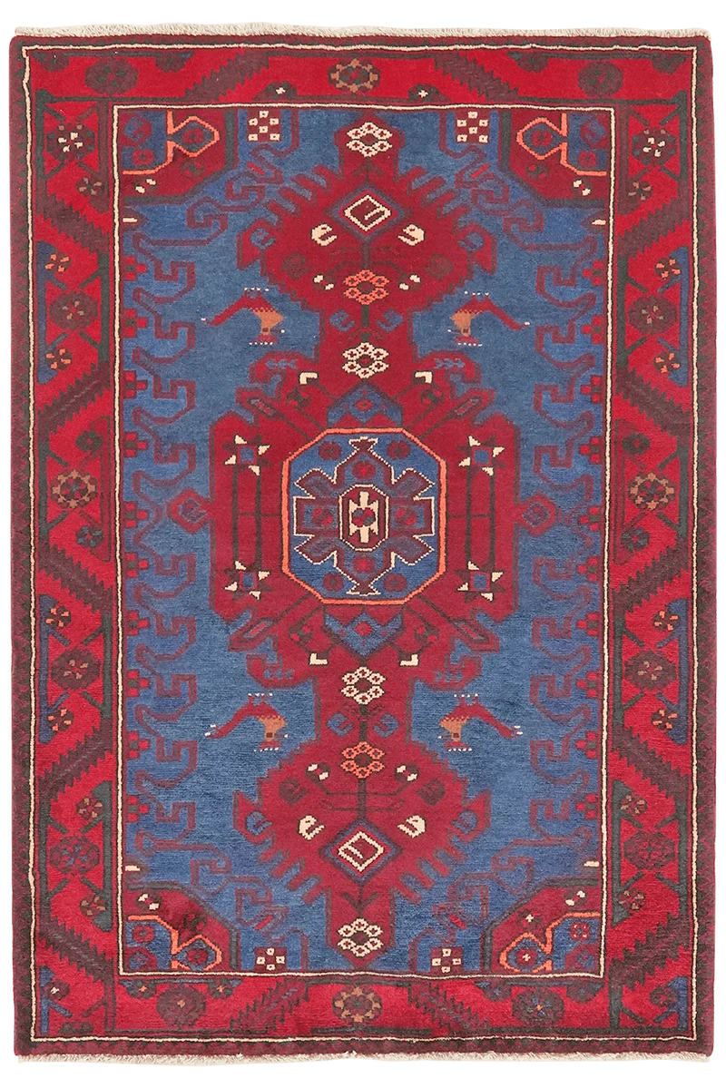 Shahsavan · Handgeknüpft – Blau, 152x105 cm