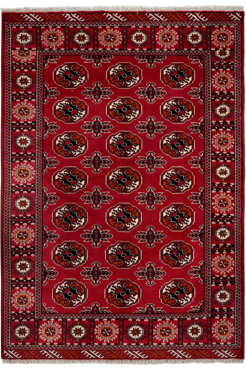 Turkman · Handgeknüpft – Rot, 192x133 cm