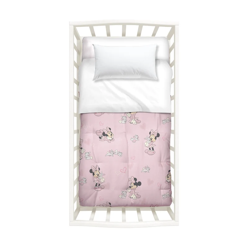 Trapunta con Paracolpi minnie amici in Cotone 300 gr/mq