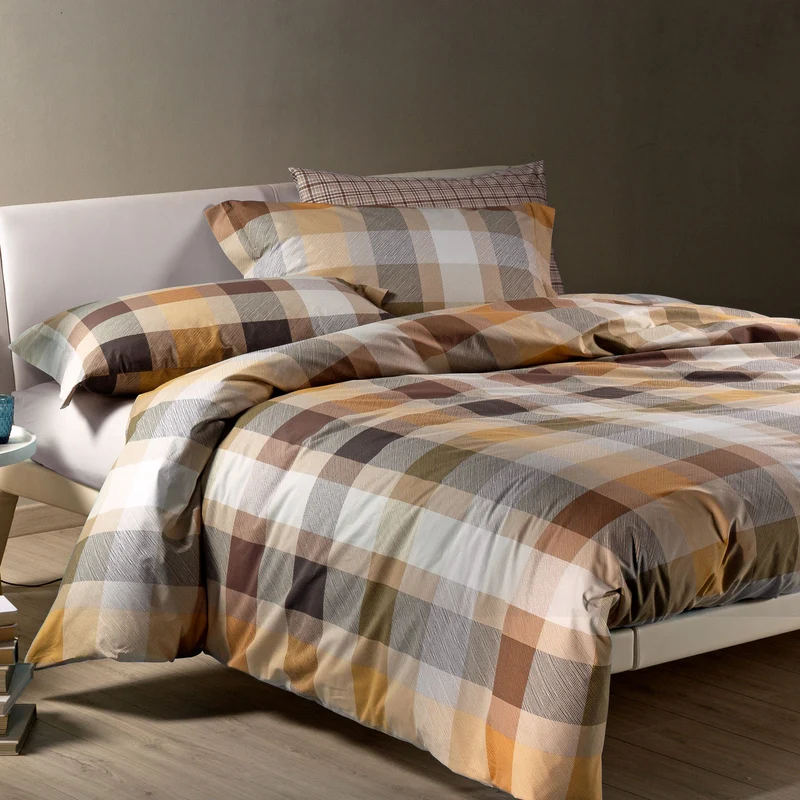 Copripiumino con federe scotland Tartan Club in Cotone