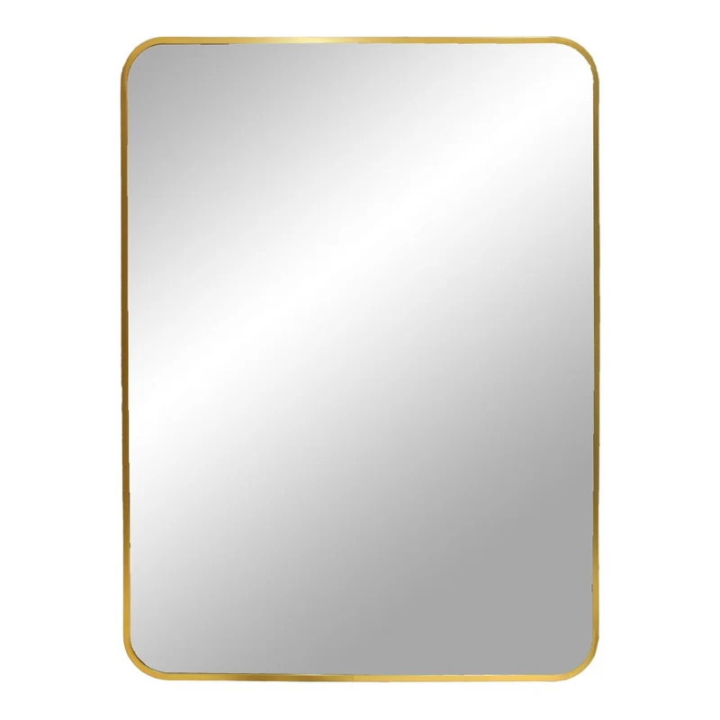 Moderner Spiegel BARCA gold 70x50cm Aluminium
