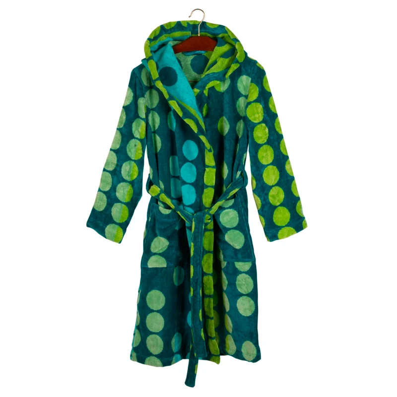 Accappatoio con Cappuccio son bou Moderno in Cotone 410 gr/mq