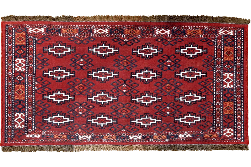 Kelim Turkman · Handgewebt – Rot, 52x103 cm