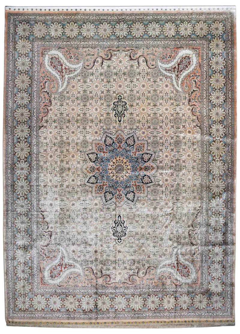 Chinesischer Hereke aus reiner Seide | 372 cm x 276 cm | Nr. Z-4332