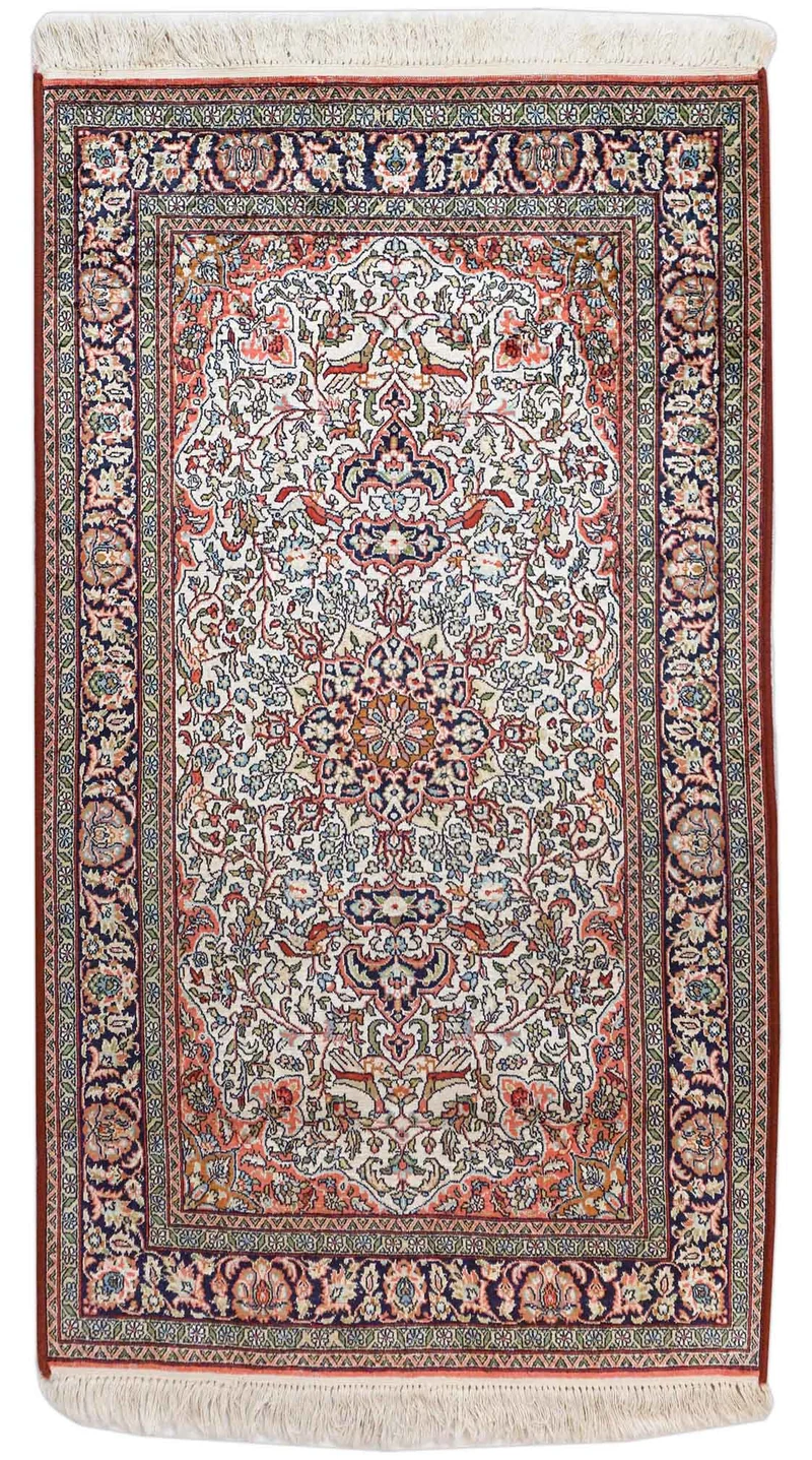 Kaschmir Teppich aus reiner Seide | 162 cm x 93 cm | Nr. Z-3265