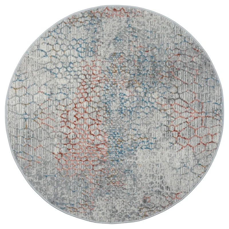 Teppich RADICI rund multi-color 120 x 120 cm