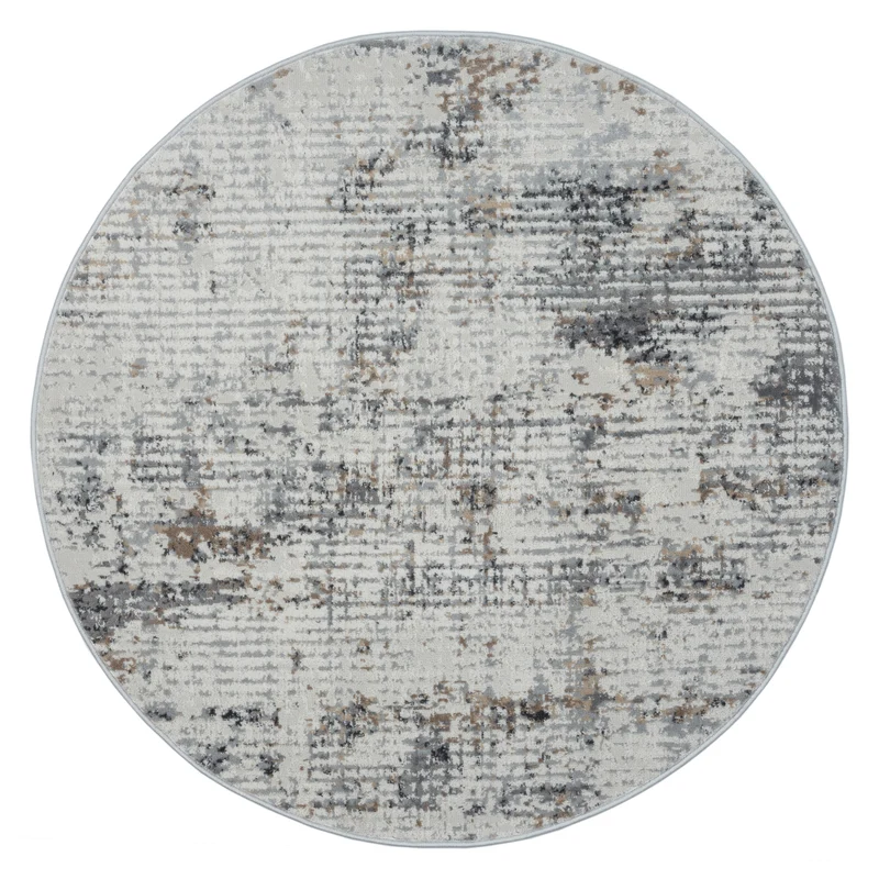 Teppich ALEGRIA rund Creme 120 x 120 cm