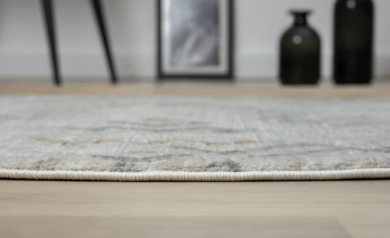 Teppich GUSTO rund Creme 120 x 120 cm