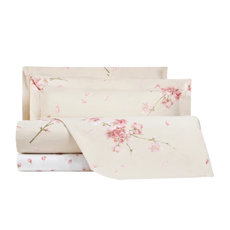 Completo Lenzuola cherry dream Floreale in Flanella
