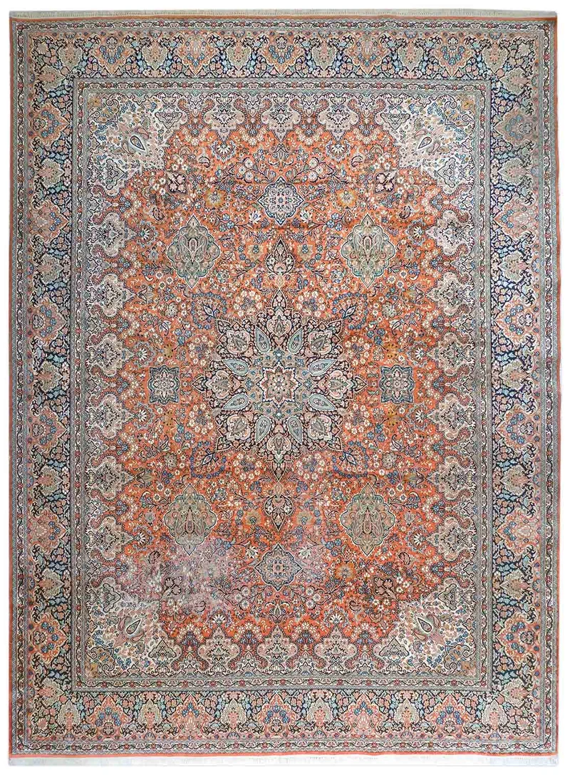 Kaschmir Teppich aus reiner Seide | 370 cm x 275 cm | Nr. Z-2650