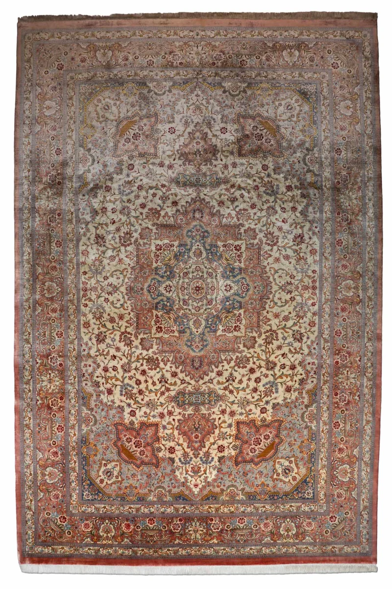 Ghom aus reiner Seide | 302 cm x 203 cm | Nr. Z-3325