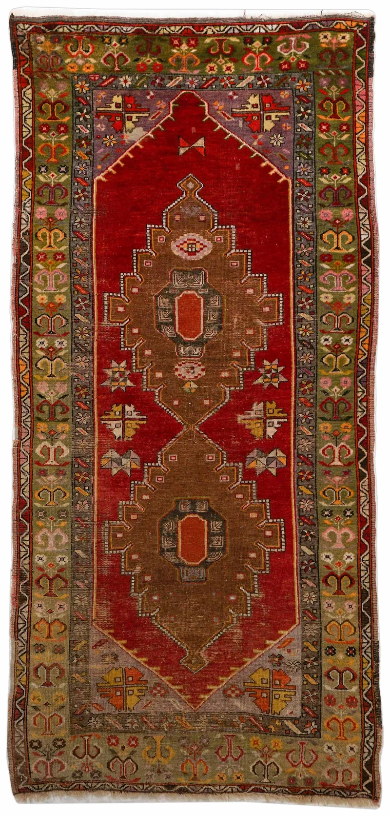 Alter Türkischer Orientteppich | 277 cm x 129 cm | Nr. Z-3099