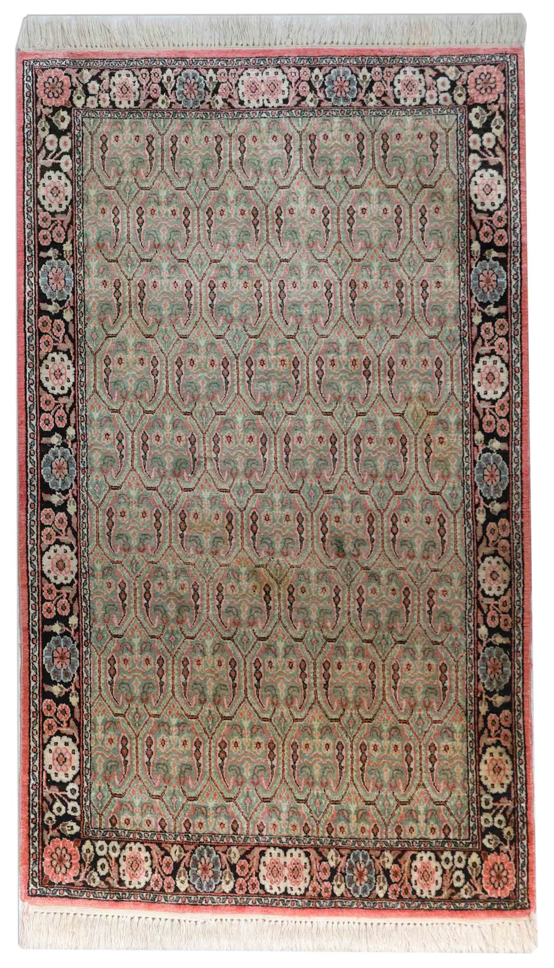 Kaschmir Teppich aus reiner Seide | 151 cm x 90 cm | Nr. Z-3006