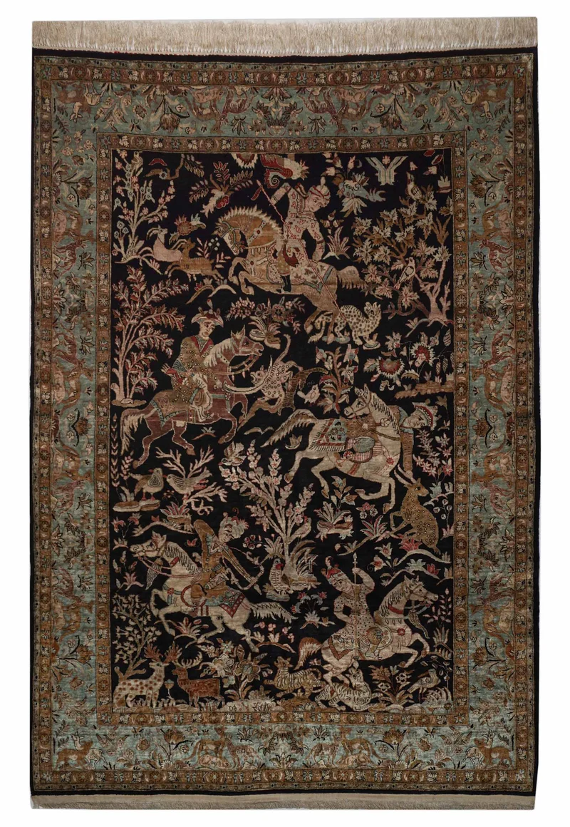 Ghom aus reiner Seide | 210 cm x 140 cm | Nr. Z-2820