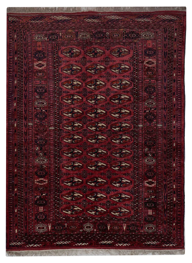 Turkmenischer Teppich aus reiner Seide | 155 cm x 117 cm | Nr. Z-2806
