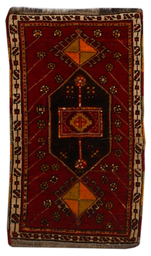 Alter Türkischer Orientteppich | 95 cm x 57 cm | Nr. Z-2691