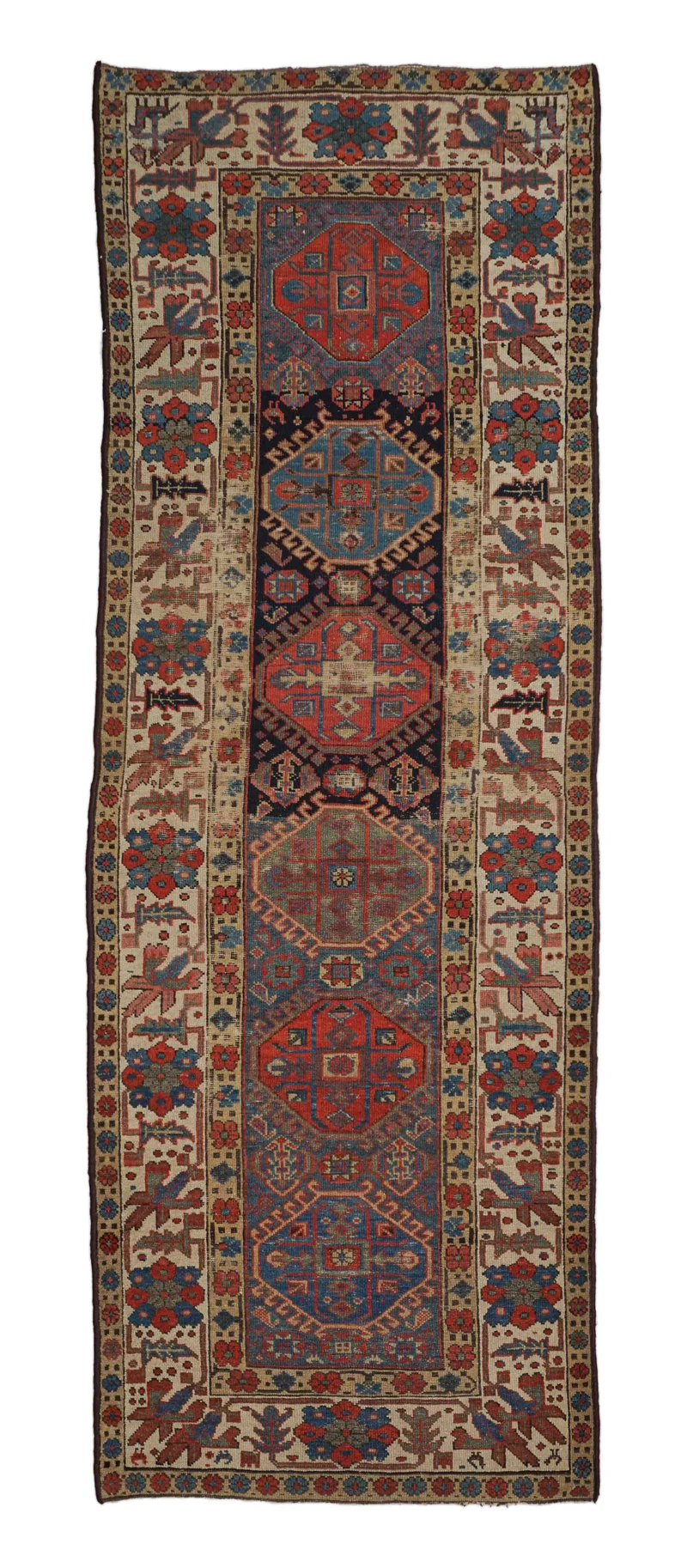 Antiker Russischer Orientteppich | 294 x 102 cm | Nr. 9354